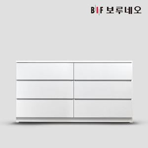 [착불] 보루네오 라움 깊은 1200 3단 와이드 서랍장