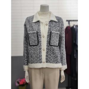 아날도바시니 세이브존02 니트 트위드 자켓 AY11CJ01N