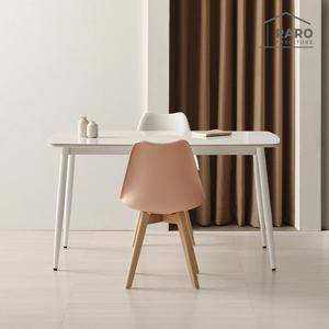 라로퍼니처 아이멜 24T 유광 1250 저소음 포세린 세라믹 4인 식탁 세트 (식탁+의자2)