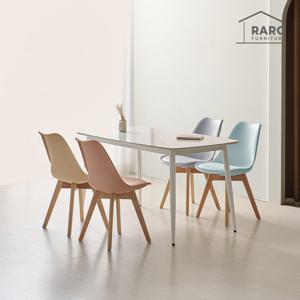 라로퍼니처 아이멜 24T 유광 1250 저소음 포세린 세라믹 4인 식탁 세트 (식탁+의자4)