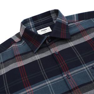 [레노마셔츠] RPWSG1-038NY 따뜻한 겨울기모 빅체크 밑단일자 남방