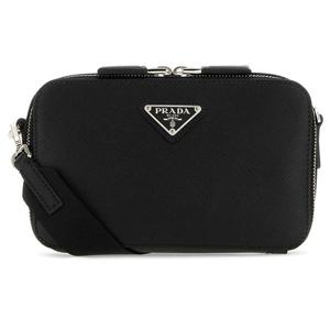 25 FW 프라다 네로 트라이앵글 로고 플라크 지퍼 스몰 숄더백 2VH173VNOO9Z2