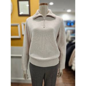 [BCBG]하이넥 반집업 폴로 니트 B5DAK413