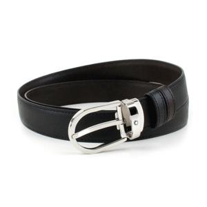 몽블랑 클래식라인 사피아노가죽 스틸 핀 버클 벨트