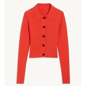 산드로 골지니트크롭 가디건 sfpca00363