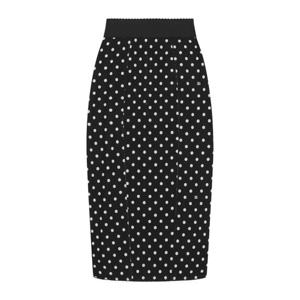 25 FW 돌체앤가바나 폴카 도트 프린트 펜슬 스커트 F4CWKTFSUBG TP432451909