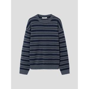 (225Y51EQ34) [에잇세컨즈] 스트라이프 니트 풀오버  애쉬