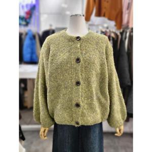 밸리걸 세이브존01 보카시 벌룬소매 루즈핏 니트 가디건 614120