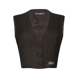 25 FW 돌체앤가바나 넘버 패치 테일러드 크롭 베스트 F790BTFU21E TP432351027