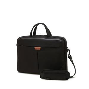 [닥스핸드백]블랙 음각로고 나일론 서류가방 DBBA6E774BK