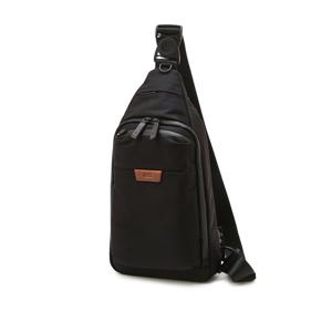 [닥스핸드백]블랙 음각로고 나일론 슬링백 DBBA6E777BK