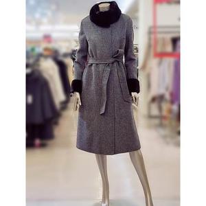 미니멈 세이브존03 미니멈 모100%밍크배색 롱 코트 MZDKWL2280