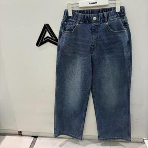 에어워크주니어_Ready4 next CB01 와이드 워싱 기모 블루 데님팬츠 R258B3132A