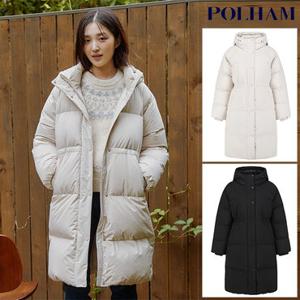 [백화점]폴햄  여성 후드 스트링 롱다운 점퍼(PHE4JP2190)