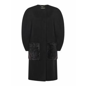 [FENDI] 라프리마 여성 크루 넥 울 코트 FF6165A5HDF1FL8 블랙 /8