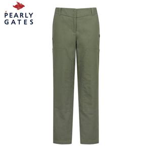 [파리게이츠] 여성 스마일 패치 투 버튼 기모 팬츠