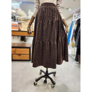 스테파니 세이브존01 잔꽃 캉캉 롱 스커트 A25SK5414