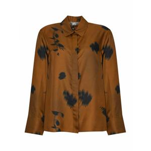 [MAX MARA] 라프리마 여성 셔츠 Eraclea 실크 위드 플로럴 프린트 25261160576E15 Brown /8