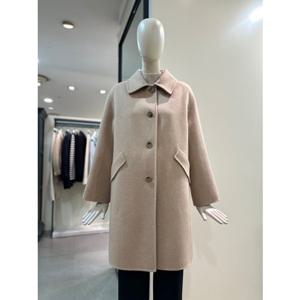 [CC콜렉트] 캐시미어 블렌드 싱글 하프 코트 (C254MSG356)