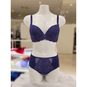 [비비안]밤하늘 별빛 퍼플 스팽글 압박X DE컵 저중심브라 부인용팬티세트 (BR1980Q/B)