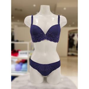 [비비안 ]밤하늘 별빛 퍼플 스팽글쟈가드 압박X ABC컵 저중심브라 티팬티세트 (BR1980A/T)