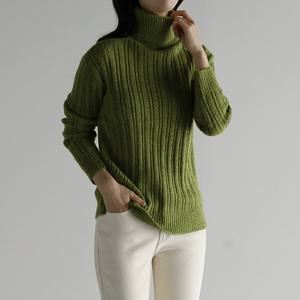 [바네사빈] 촉감이 좋은 여유핏 골지폴라 v01426