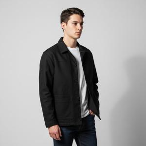 르메르 25SS 블랙 박시 SB 워크웨어 린넨 자켓 OW1148 LF1350 999