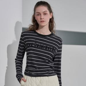 [르니앤맥코이골프] 여성 비즈 스팽글 레터링 라운드넥 티셔츠 FN03TS704L