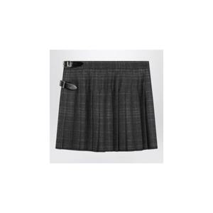 BALENCIAGA Grey shadow effect tartan mini skirt 850673TQT01XLBALEN-1240