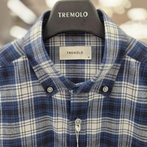 TREMOLO HC14 체 크   패 턴   C 셔 츠 TRHNL5W9131