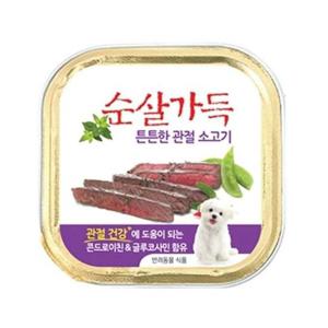 애견 캔 순살가득 튼튼한 관절 소고기 1캔 100g 애견순살간식 강아지순살간식 애견캔간식 강아지캔간식 애견순살통조림 강아지순살통조림 애견간식
