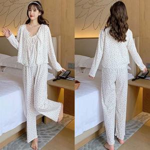 활용 러블리 여리여리한 체리 패턴 예쁜 여성 잠옷