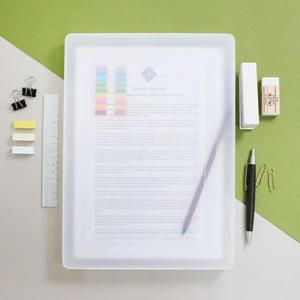 사무실 대학교 학원 A4서류 투명파일케이스 소형 FC02