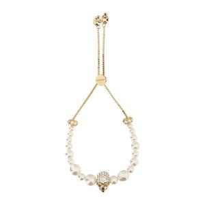 알렉산더맥퀸 스컬 참 진주 비즈 체인 팔찌 836479 J161P1953