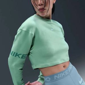 나이키긴팔티 GQT HV3592-353 프로 드라이 핏 루즈 크루넥 프렌치 테리 스웨트셔츠 W