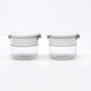 시노글라스 양념통 유리 조미료통 화이트 80ml 2p