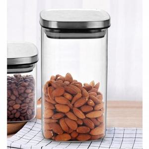 캐니스터 사각 1.4L 밀폐 유리보관용기