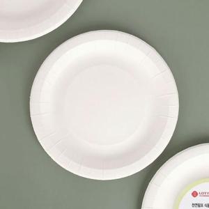 이라이프 8개입 위생접시 일회용 20cm 종이접시