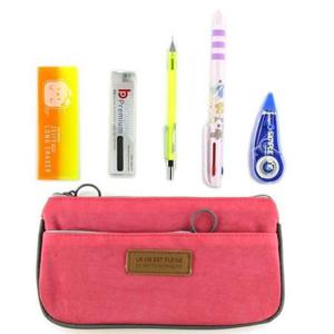 선물 필기구와 필통 문구세트 색상랜덤 컬러투포켓