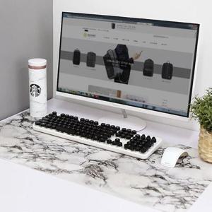 오피스 고급 대리석 인테리어 와이드 가죽 데스크패드