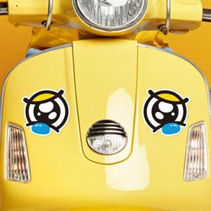 슬픈왕눈이3 반사 자동차스티커 미니 70x70mm