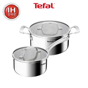 [테팔]인덕션 SS 퍼펙트 레지스트 냄비 2종(편수16+양수20)