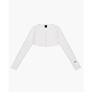 HDEX 리브드 플레인 볼레로 탑 W H253WRSTL13 0WH 0BK