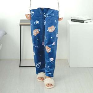 우주곰 겨울 수면바지 극세사잠옷 파자마 홈웨어