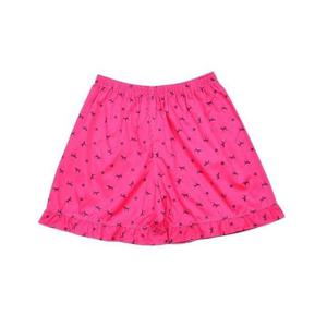 귀여운 캐릭터 순면 여성 프릴 5부 파자마 홈웨어