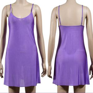 국산 인견 슬립 원피스 속옷 천연섬유 나시 고급 골지