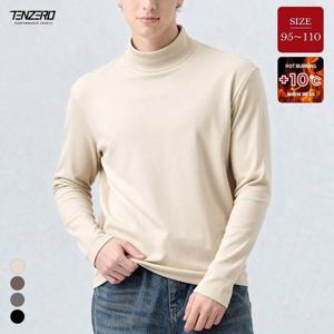 텐제로 남성 겨울 포근한 웜업 반목폴라 니트티셔츠 95-110 긴팔티 이너티 TZ25_KT307