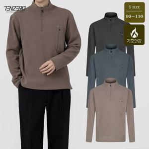 텐제로 남셩 겨울 두툼한 융털기모안감 긴팔 집업티셔츠 95-110 등산티 아웃터 TZ25_KT106