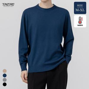 텐제로 남성 겨울 데일리 웜업 라운드 니트티셔츠 M-XL 긴팔티 이너티 TZ25_KT101