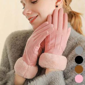 스타일 UP 스웨이드 털안감 여성 보온 장갑